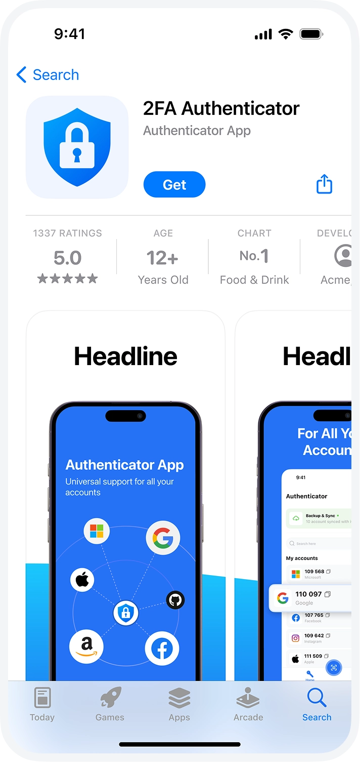 Download the authenticator app